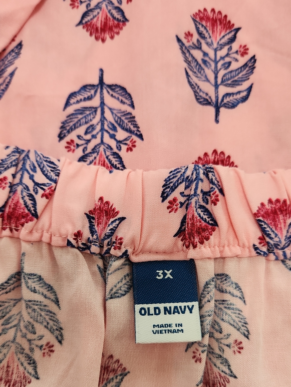 Old Navy Pink Posies Tie Back Cutout Ruffle Maxi Dress Plus Size 3X NWT - Picture 7 of 16